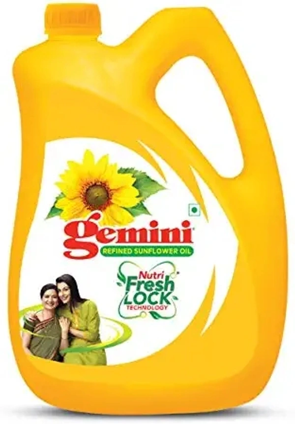 Gemini Refined Sunflower Oil - 5 Lr