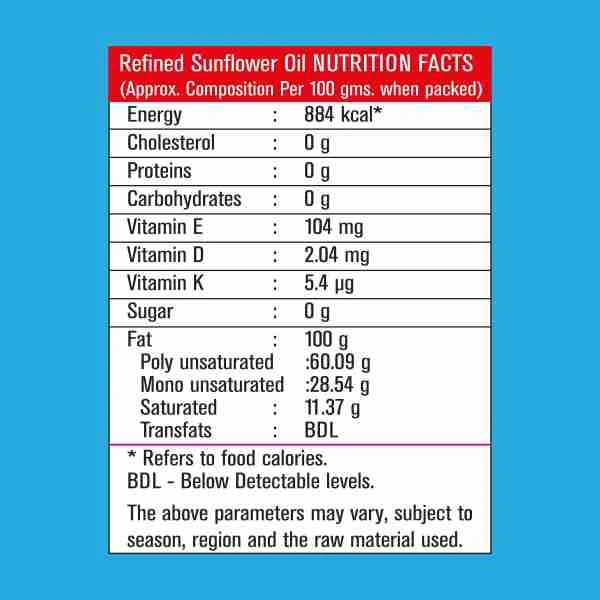 Sunpure Sunflower Oil - 1 Lr
