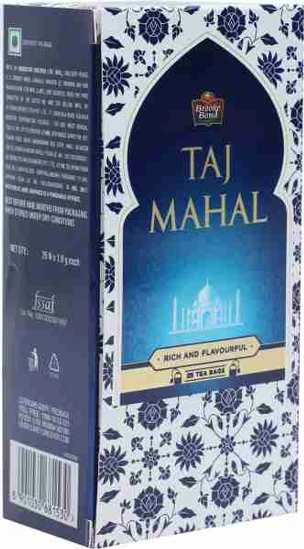 Taj Mahal Rich and Flavourful Tea Bags - 25 Bag's