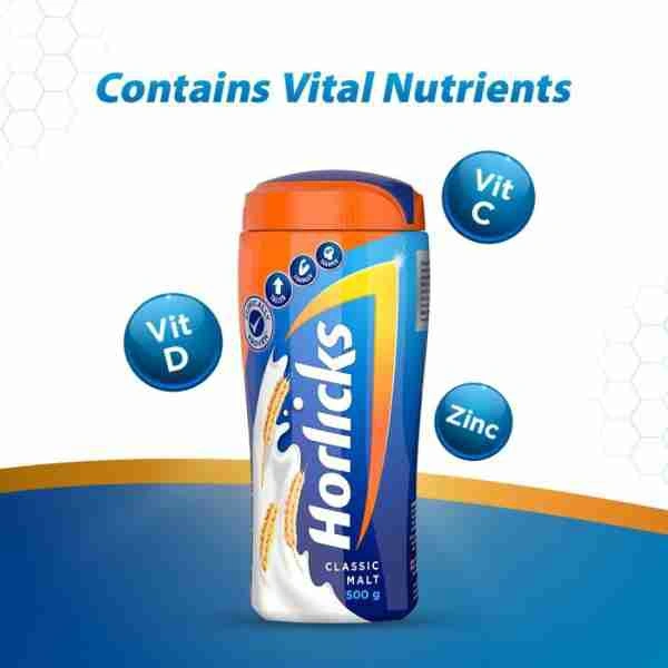 Horlicks Classic Malt - 500 Gm