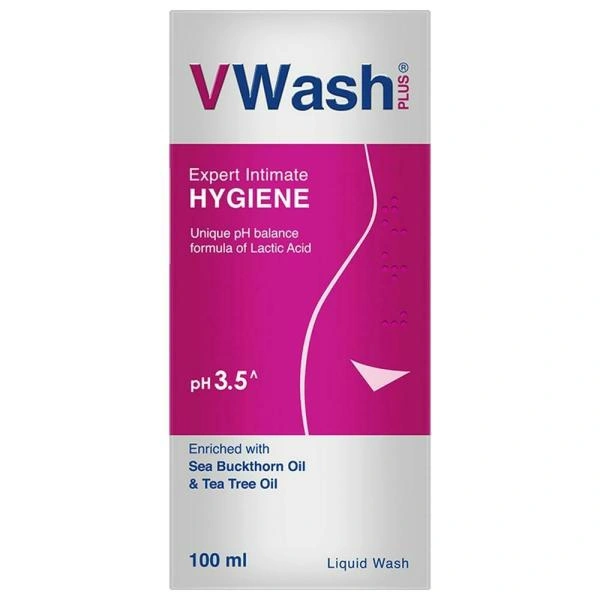 Vwash Plus Expert pH 3.5 Intimate Hygiene Wash - 100 Ml