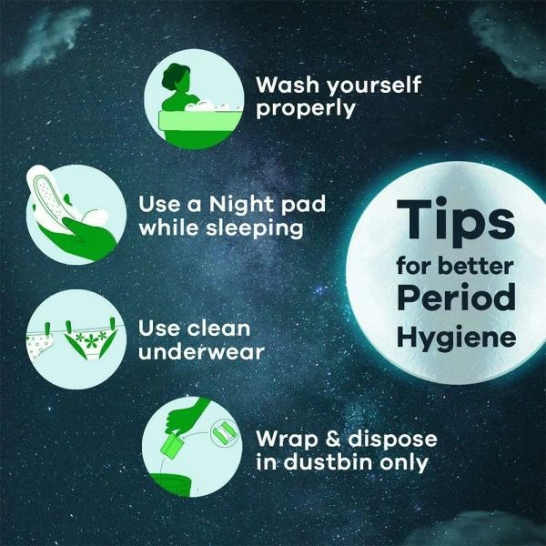 Whisper Ultra Nights Sanitary Napkin with Wings (XL+) 7 pads
