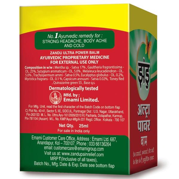 Zandu Ultra Power Balm  - 25 Ml
