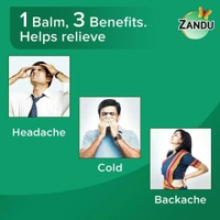Zandu Balm For Headache, Backache & Cold  - 8 Ml