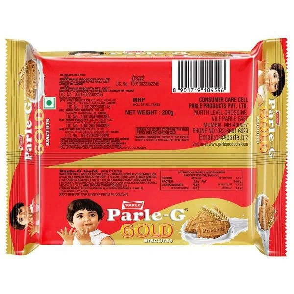 Parle-G Gold Biscuits - 200 Gm