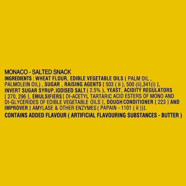 Parle Monaco Salted Biscuits - 200 Gm