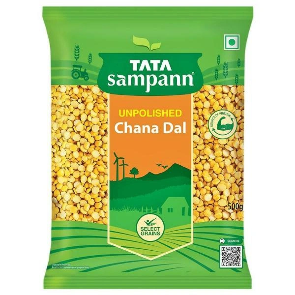 Tata Sampann Unpolished Chana Dal - 500 Gm