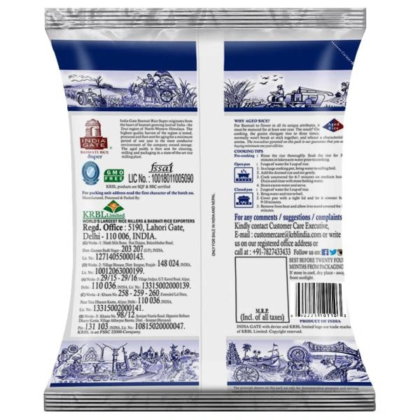 India Gate Super Basmati Rice - 1 Kg