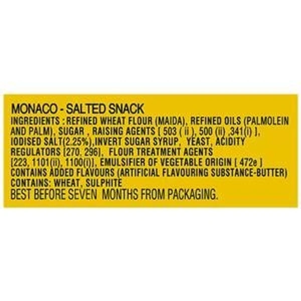Parle Monaco Salted Biscuit  - 52 Gm