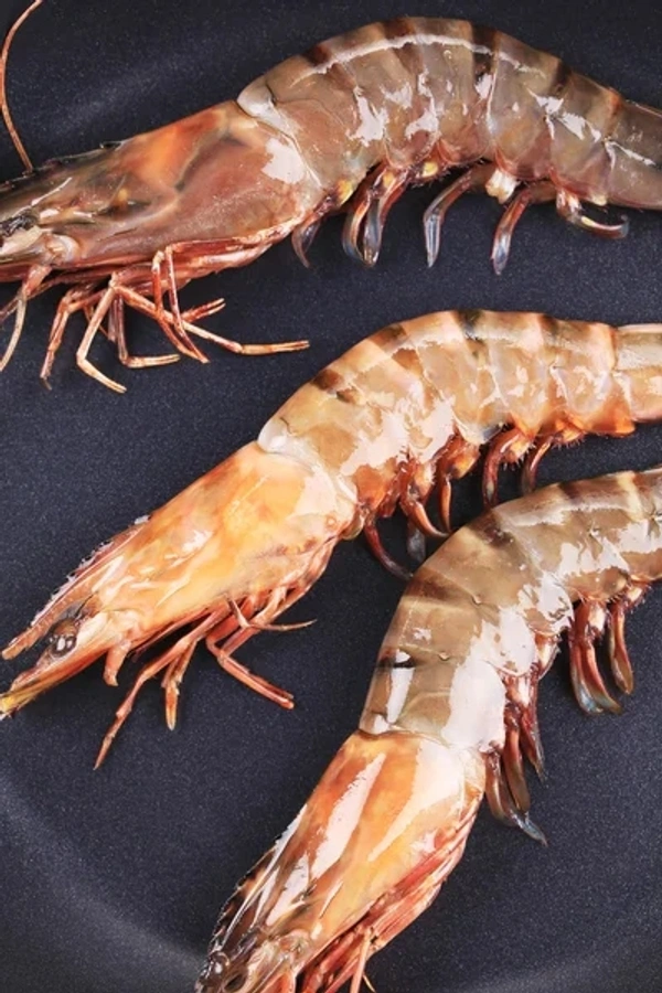 ടൈഗർ പ്രോൺ | ചെമ്മീൻ | കൊഞ്ച് | Tiger Prawn | King Prawn | Prawn - 5KG, 40 Count