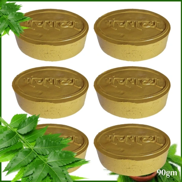 GavyaStore Panchgavya Sabun | 100% Natural & Chemical Free (पंचगव्य नीम  साबुन) - 12 Piece