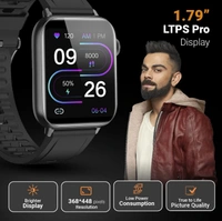 Fire-Boltt Supreme 1.79” Borderless LTPS 368*448 UHD PRO Display with 96% Screen to Body Ratio, 3ATM Waterproof , Spo2, Heart Rate and Blood Pressure Smart Watch (1.79" Black)71%off71%off - Black