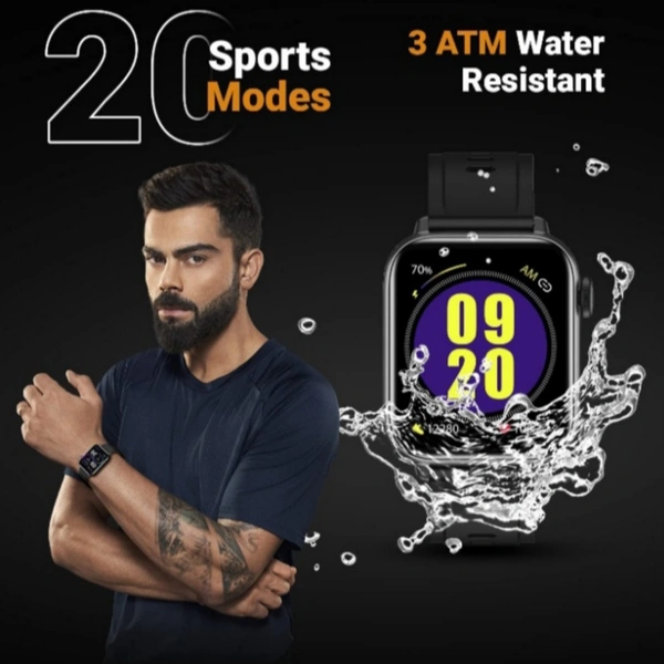 Fire-Boltt Supreme 1.79” Borderless LTPS 368*448 UHD PRO Display with 96% Screen to Body Ratio, 3ATM Waterproof , Spo2, Heart Rate and Blood Pressure Smart Watch (1.79" Black)71%off71%off - Blue