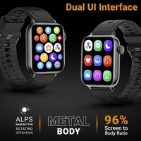 Fire-Boltt Supreme 1.79” Borderless LTPS 368*448 UHD PRO Display with 96% Screen to Body Ratio, 3ATM Waterproof , Spo2, Heart Rate and Blood Pressure Smart Watch (1.79" Black)71%off71%off - Blue