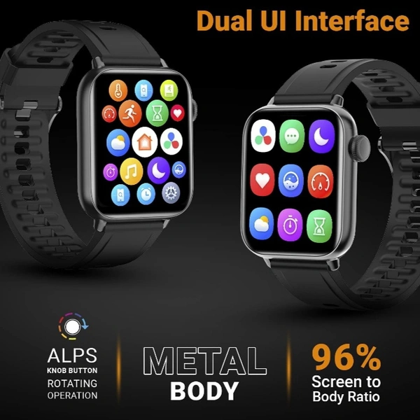 Fire-Boltt Supreme 1.79” Borderless LTPS 368*448 UHD PRO Display with 96% Screen to Body Ratio, 3ATM Waterproof , Spo2, Heart Rate and Blood Pressure Smart Watch (1.79" Black)71%off71%off - Blue