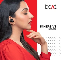 boAt Airdopes 621 TWS Earbuds with 150 Hours Battery, Digital Battery Indicator, IPX7, IWP Technology, Bluetooth 5.0, Type-c Interface and Voice Assistant(Active Black) - White frost