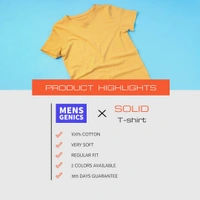 GT: Solid T-shirt Combo Offer  - Yellow, M