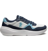 Blue Round Toe Men Sneakers - BLUE, UK/IN 8
