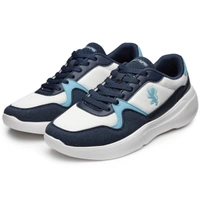 Blue Round Toe Men Sneakers - BLUE, UK/IN 8
