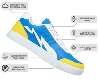 Naruto Blue Yellow Men Sneakers  - BLUE & YELLOW, (UK6 - EU 40)