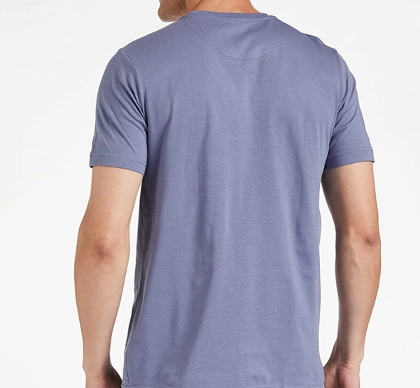 Solid Country Blue / Black Tshirt  - Country Blue, L