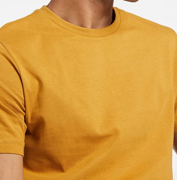 Solid Mustard Yellow Tshirt - Mustard Yellow, L