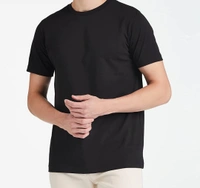 Solid Country Blue / Black Tshirt  - Country Blue, S