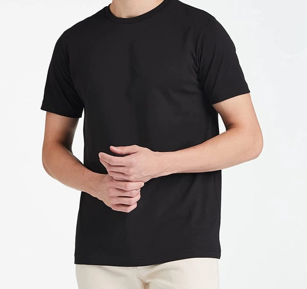 Solid Country Blue / Black Tshirt  - Country Blue, S