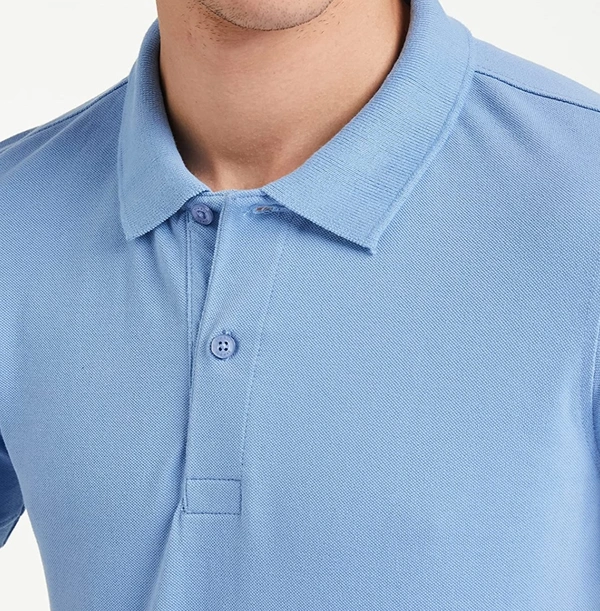 Sky Blue Polo Tshirt  - Sky Blue, M
