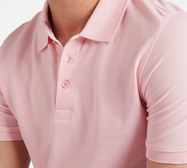 Pink Polo Tshirt  - Pink, XXL