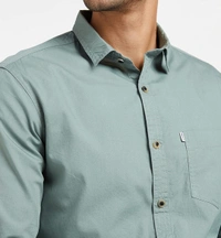 Granite Green Full Sleeves Shirt  - Granite Green, M