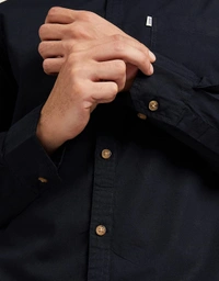 Black Full Sleeves Shirt  - BLACK, L
