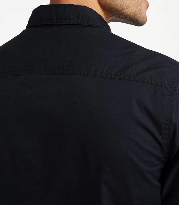 Black Full Sleeves Shirt  - BLACK, L