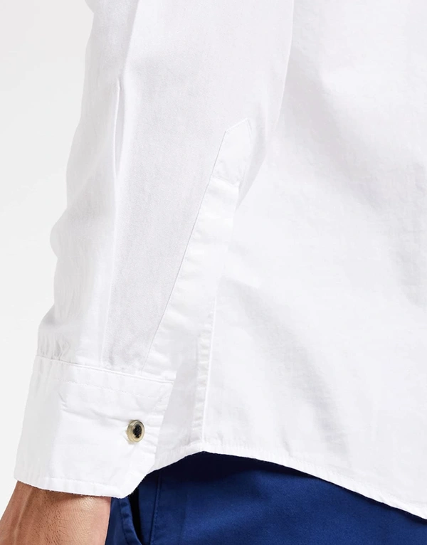 White Full Sleeves Shirt  - L, White