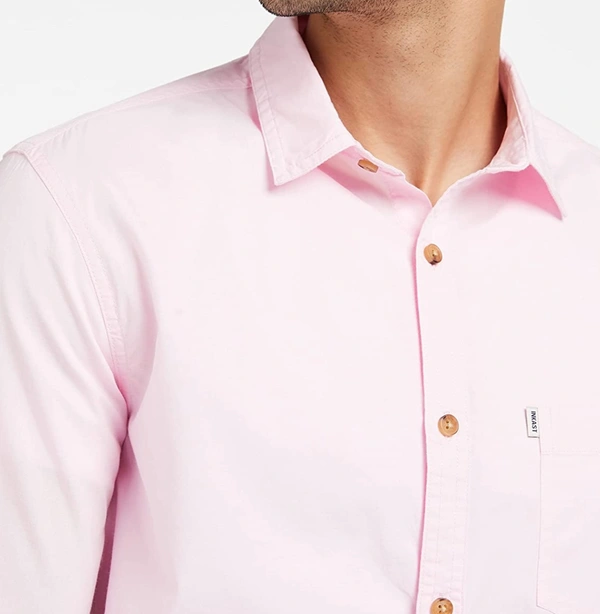 Pink Full Sleeves Shirt  - PINK, 3XL