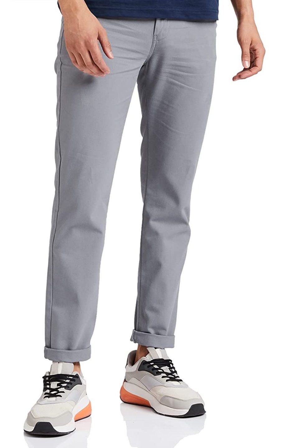 Flat-front business casual charcoal grey pant| Mytailorstore