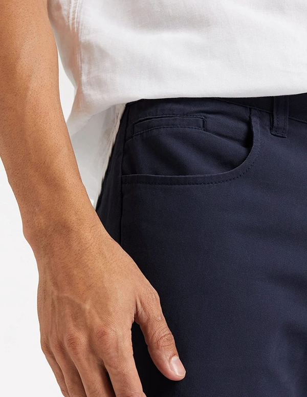 Navy Blue Casual Trousers - Navy Blue, 36