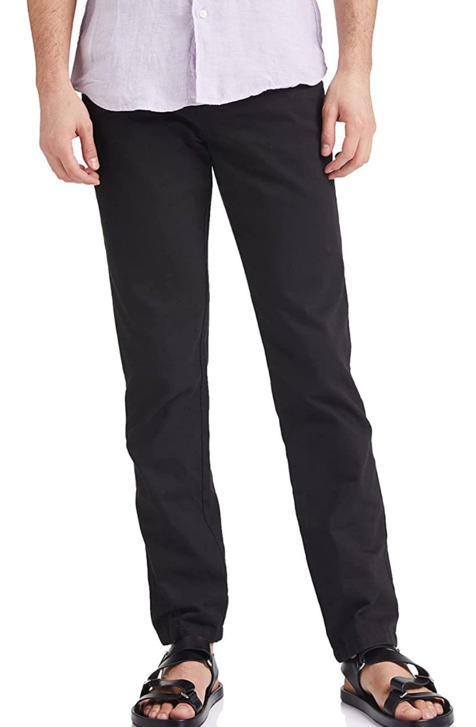 Buy online Black Lycra Flat Front Casual Trousers from Bottom Wear for Men  by Vs Mall for ₹399 at 50% off | 2024 Limeroad.com