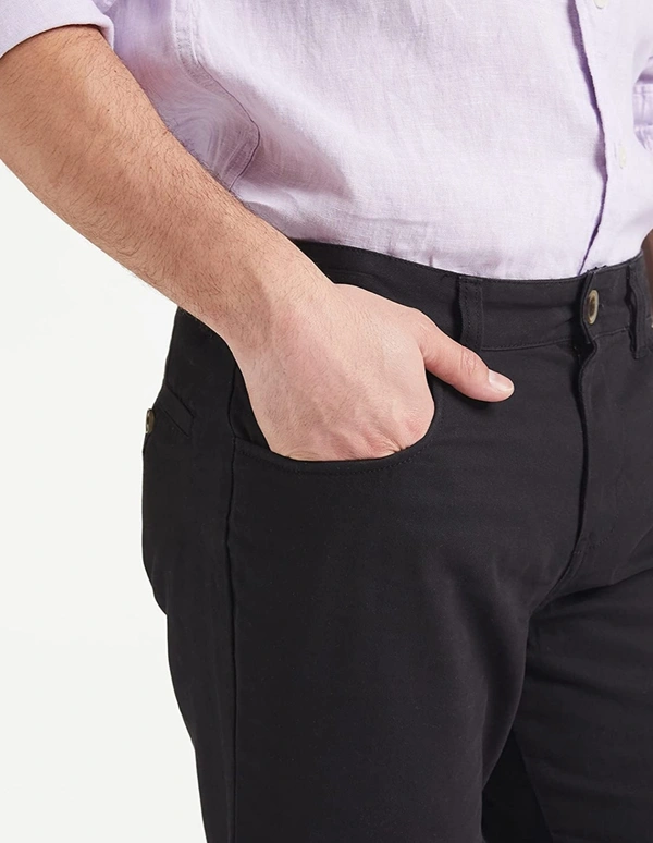 Black Casual Trousers - Black, 30
