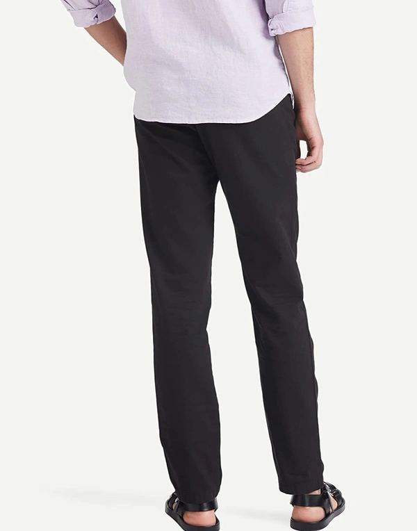 Black Casual Trousers - Black, 34