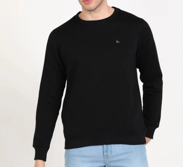 Black Sweatshirt + Black Track Pants - Black, L