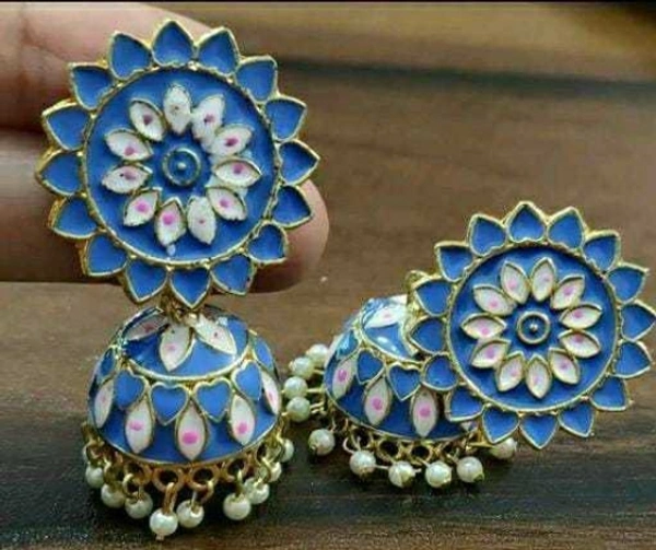 Khushi's Traditional Earrings Free Size Alloy Jhumki Earring