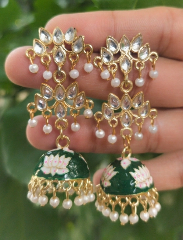 Khushi's Modern Earrings & Studs Free Size Alloy Jhumki Earrings