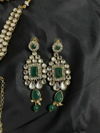 Stone n Peals Brass Jewel Set