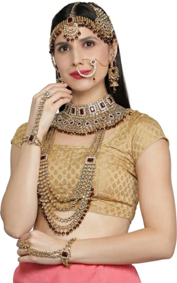 Diya Jewellery Alloy Jewel Set