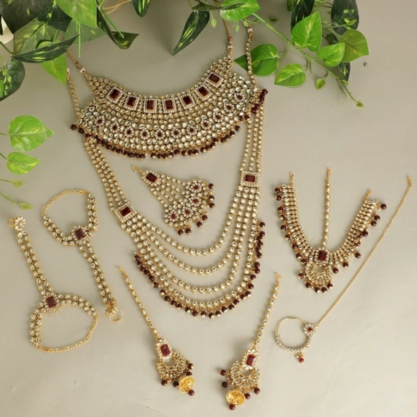 Diya Jewellery Alloy Jewel Set