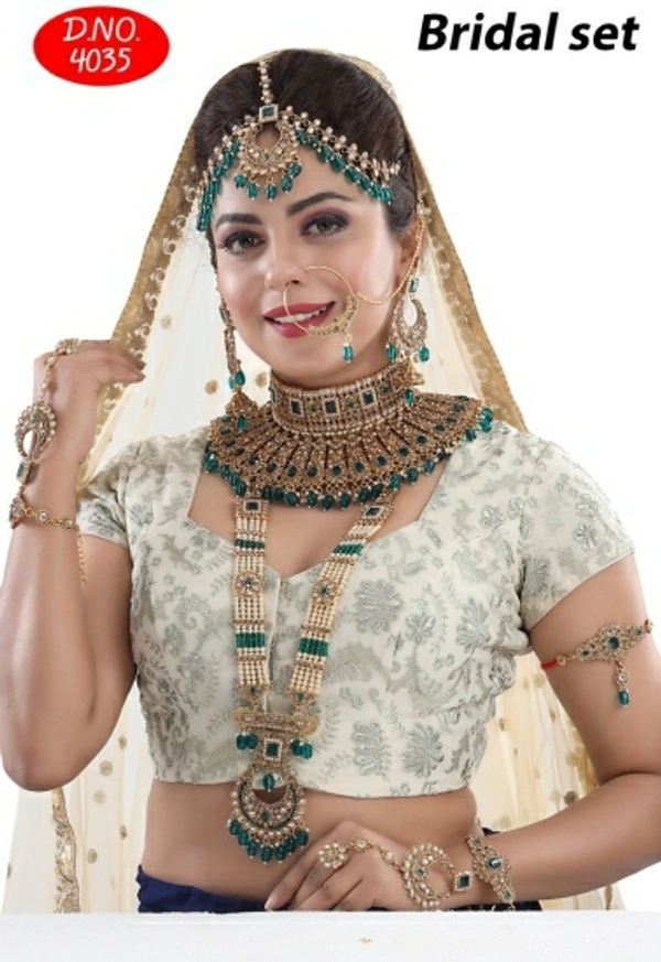 Padmavati Creation Brass Jewel Set