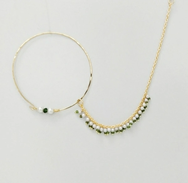 Sherly Fashion Gold-plated Plated Brass Nathiya