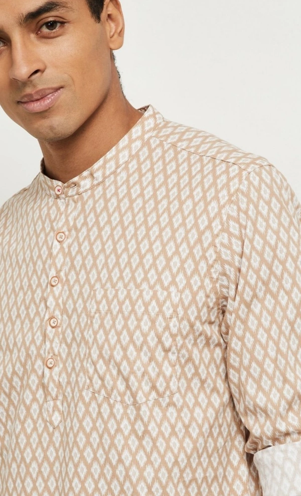 Beckon Textured Short Kurta  - XL