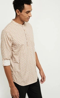 Beckon Textured Short Kurta  - XL